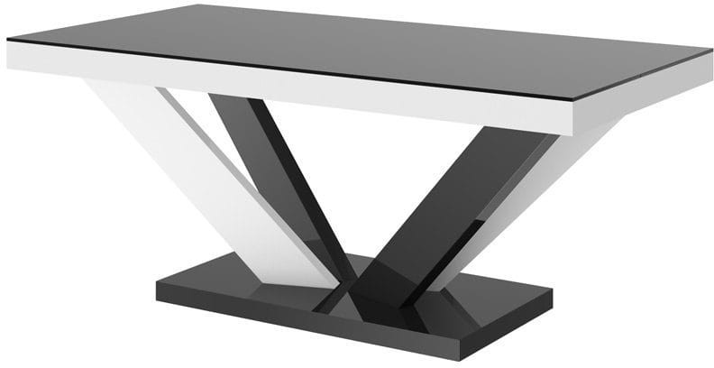 Ława VIVA 2 MINI 120 cm Czarno-biały mix mat