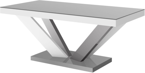 Ława VIVA 2 MINI 120 cm szaro-biały mix mat