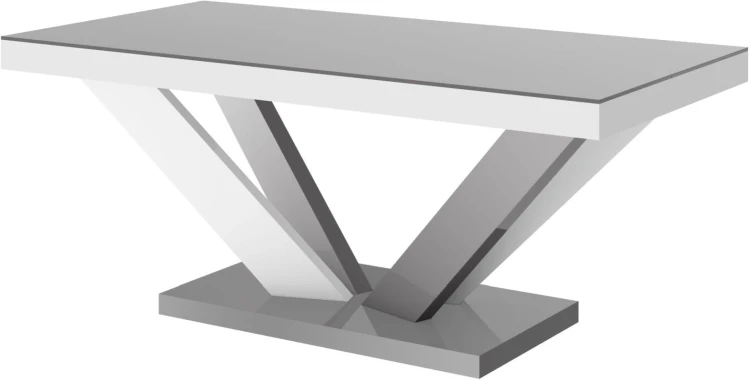 Ława VIVA 2 MINI 120 cm szaro-biały mat