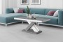 Ława XENON LUX MINI 120 cm szaro-biały mix połysk