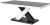 Ława XENON LUX MINI 120 cm Czarno-biały mix mat