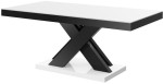 Ława XENON LUX MINI 120 cm Biało-czarny połysk