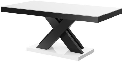 Ława XENON LUX MINI 120 cm Biało-czarny połysk