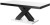 Ława XENON LUX MINI 120 cm biało-czarny połsyk