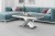 Ława XENON LUX MINI 120 cm szaro-biały mix połysk