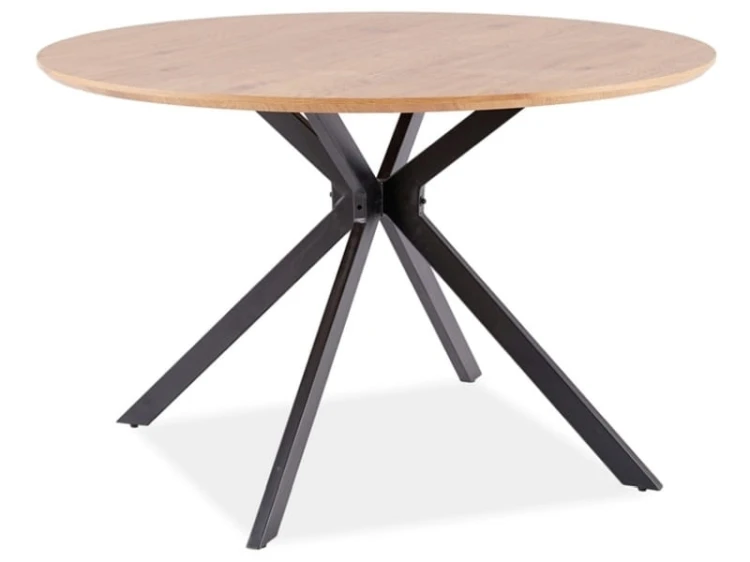 Stół Aster 120 cm dąb/czarny