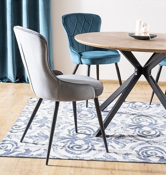 Stół Aster 120 cm dąb/czarny