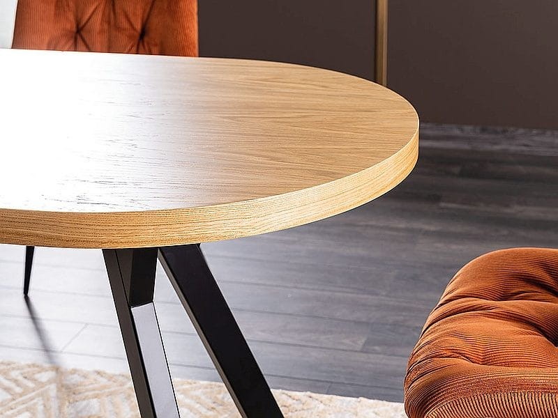 Stół rozkładany Domingo II 140-272 cm okleina naturalna dąb/czarny