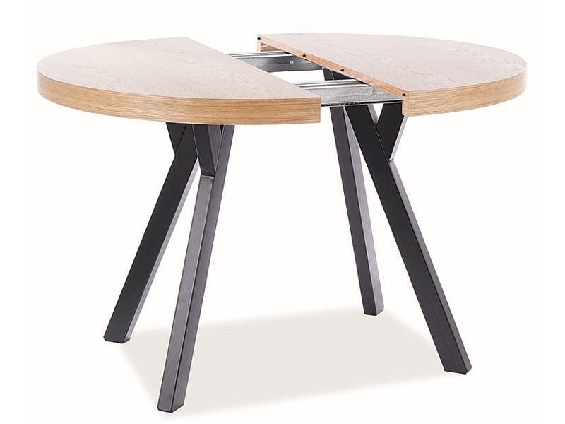 Stół rozkładany Domingo 100-250 cm dąb/czarny