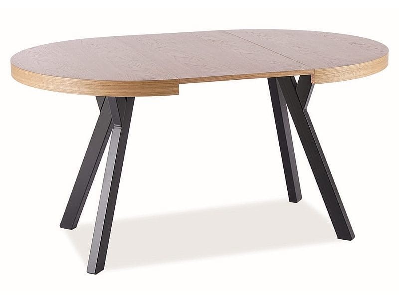 Stół rozkładany Domingo 100-250 cm dąb/czarny