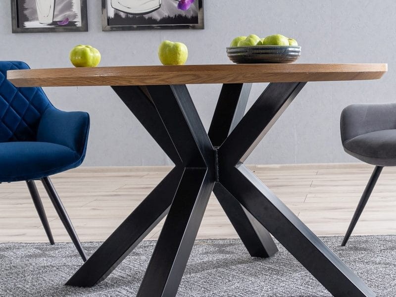 Stół Ritmo 120 cm dąb/czarny