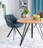 Stół Tetis 100 cm dąb/czarny