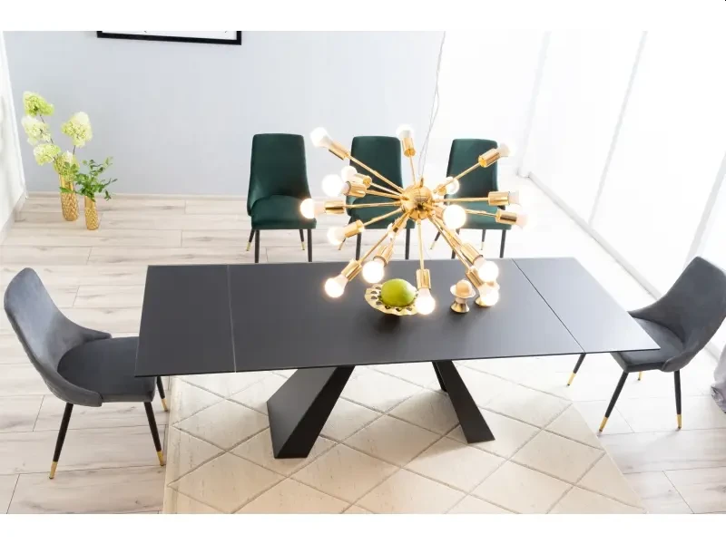 Stół rozkładany Salvadore 160-240 czarny mat