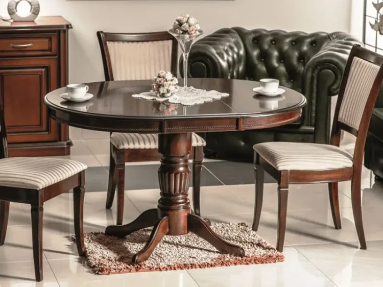 Stół rozkładany Margo 90-125 cm ciemny orzech