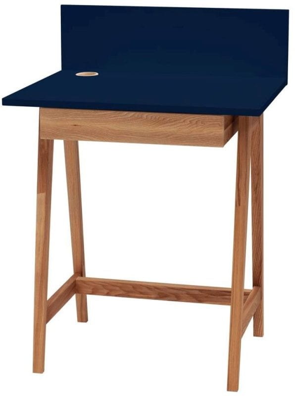 Biurko LUKA z szufladą 65 cm Dąb Granatowe