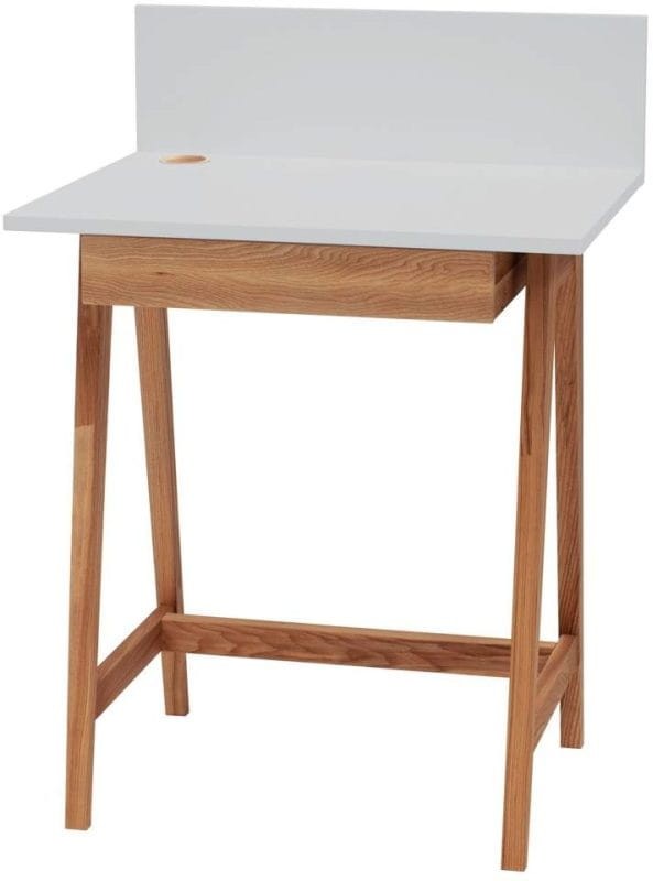 Biurko LUKA z szufladą 65 cm Dąb Jasnoszare