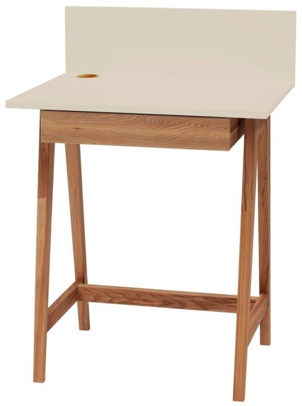 Biurko LUKA z szufladą 65 cm Dąb Kawa z Mlekiem