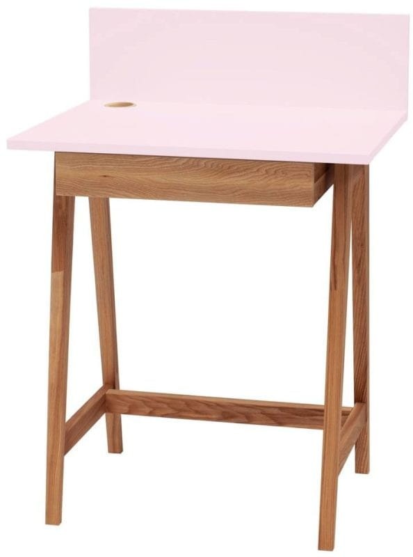 Biurko LUKA z szufladą 65 cm Dąb Różowe