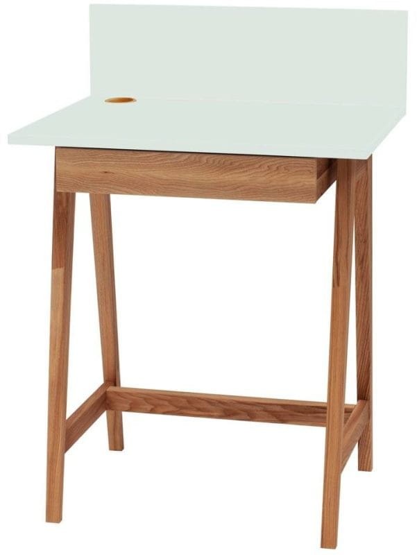 Biurko LUKA z szufladą 65 cm Dąb Ulotny Mietowy