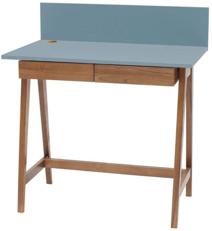 Biurko LUKA z szufladami 85 cm Delikatny Niebieski