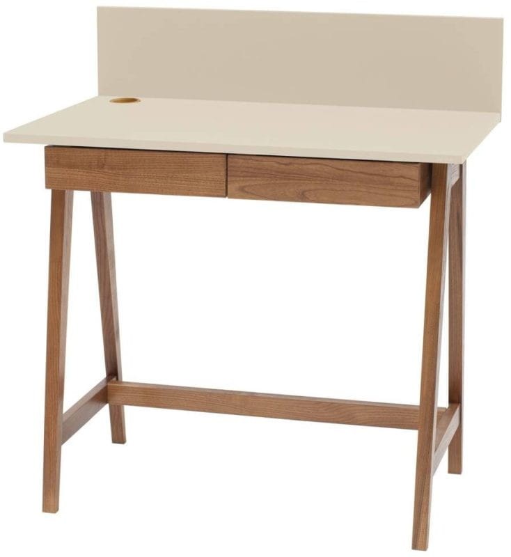 Biurko LUKA z szufladami 85 cm Kawa z Mlekiem