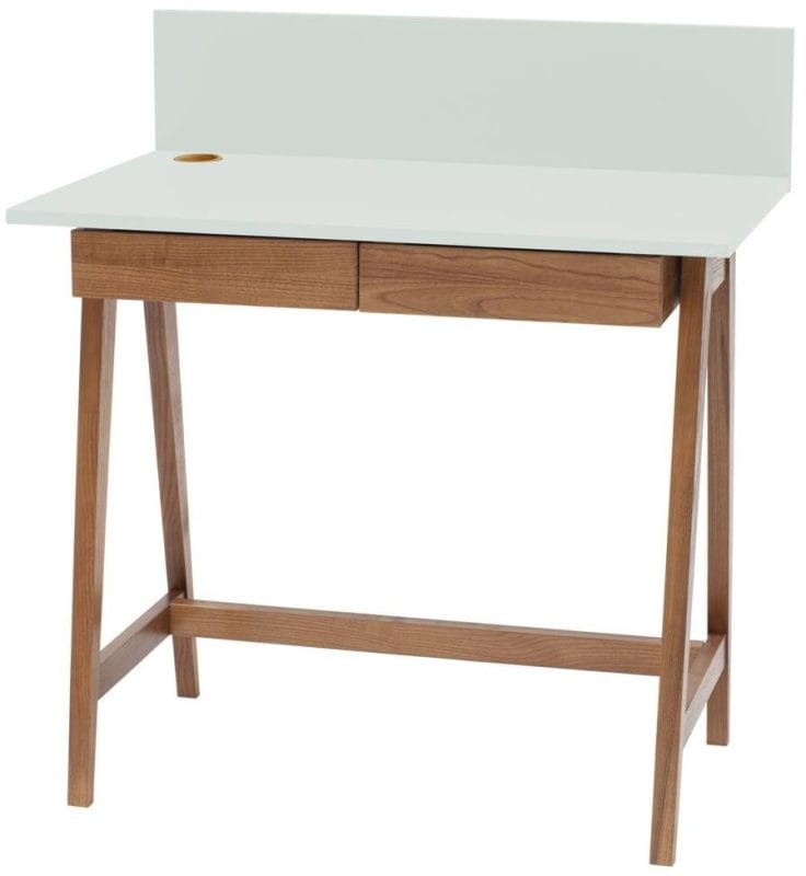 Biurko LUKA z szufladami 85 cm Ulotny Miętowy