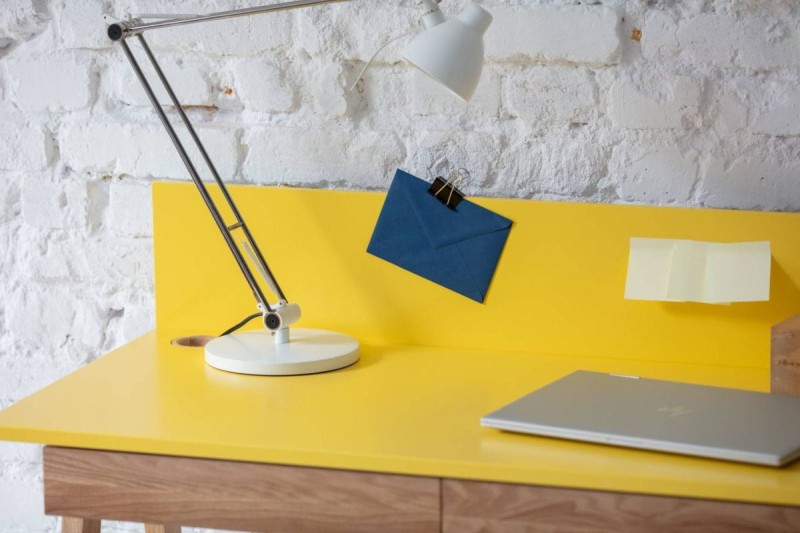 Biurko LUKA z szufladami 110 cm Jesion