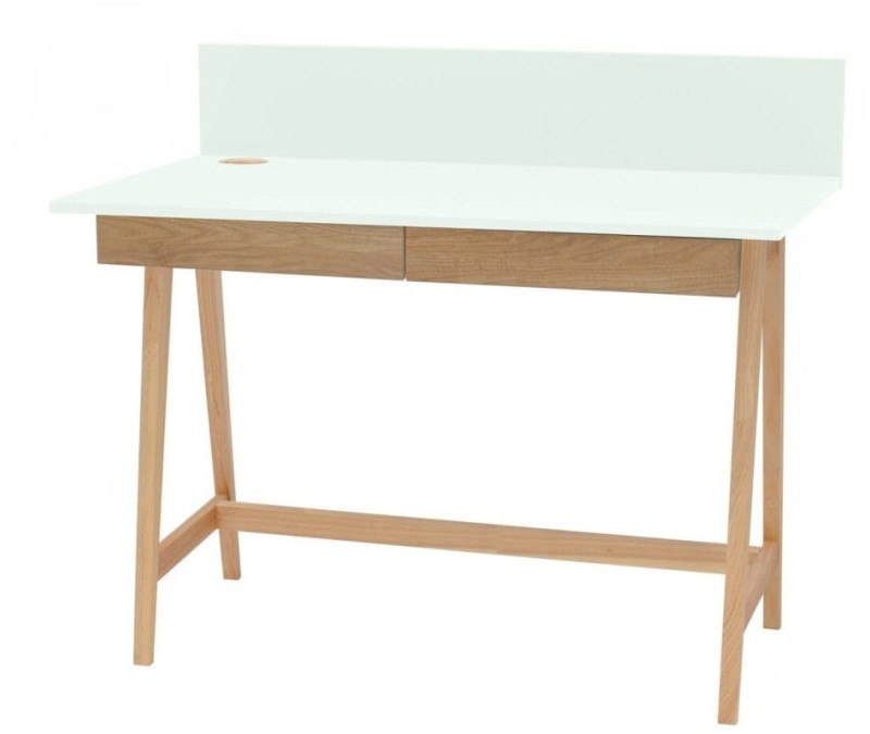 Biurko LUKA z szufladami 110 cm jesion  Mietowy