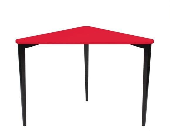 Biurko narożne NAJA Czerwone Czarne Nogi