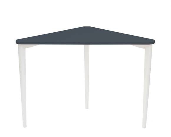 Biurko narożne NAJA Grafitowe Biale Nogi