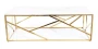 Ława Escada A II 120x60 cm biały efekt marmuru/złoty