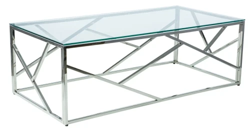 Ława Escada A 120x60 cm transparentny/srebrny