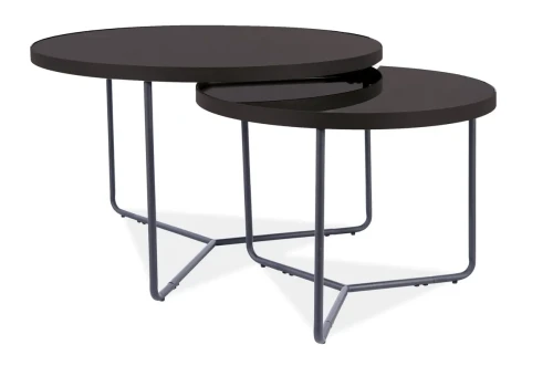 Zestaw stolików Italia czarny