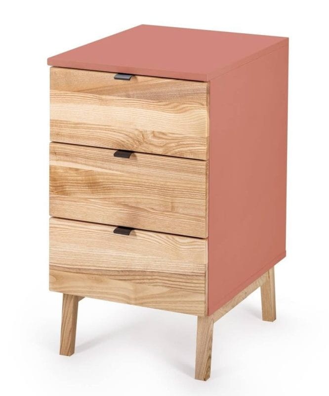 Kontenerek szafka z szufladami LUKA Ciemny Koralowy