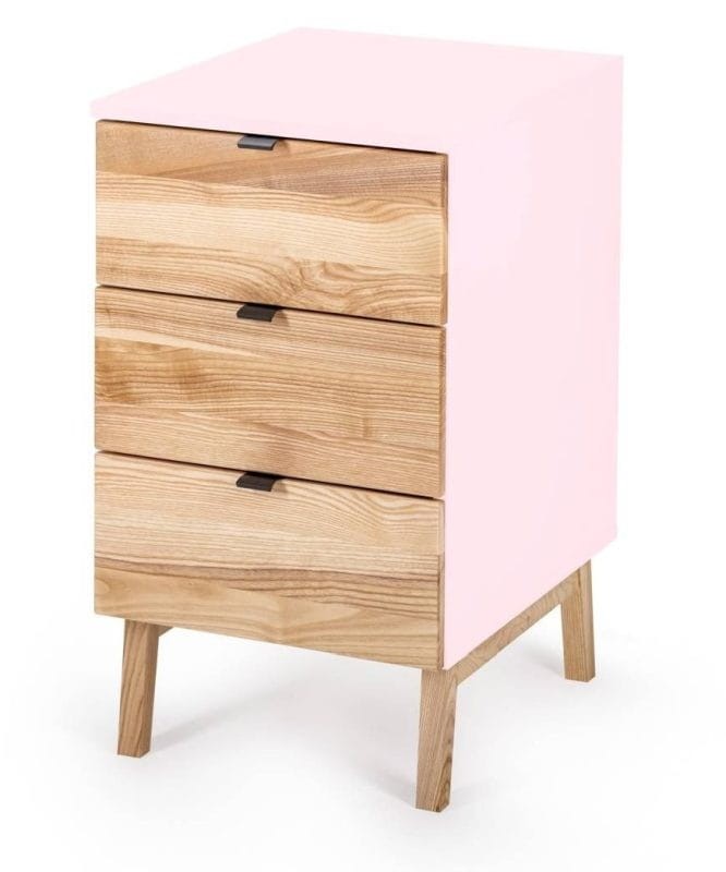 Kontenerek szafka z szufladami LUKA Jasnorozowy