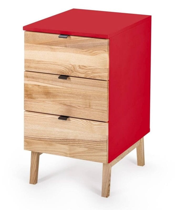 Kontenerek szafka z szufladami LUKA Klasyczna Czerwień
