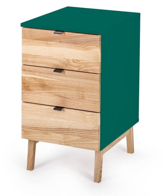 Kontenerek szafka z szufladami LUKA Zielony Butelkowy