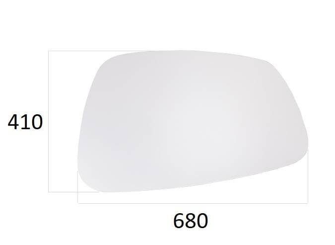 Stolik kawowy ENDOCARP 68x41 cm | Jesion wymiary blatu