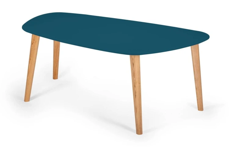 Stolik kawowy ENDOCARP Petrol-Blue Jesion