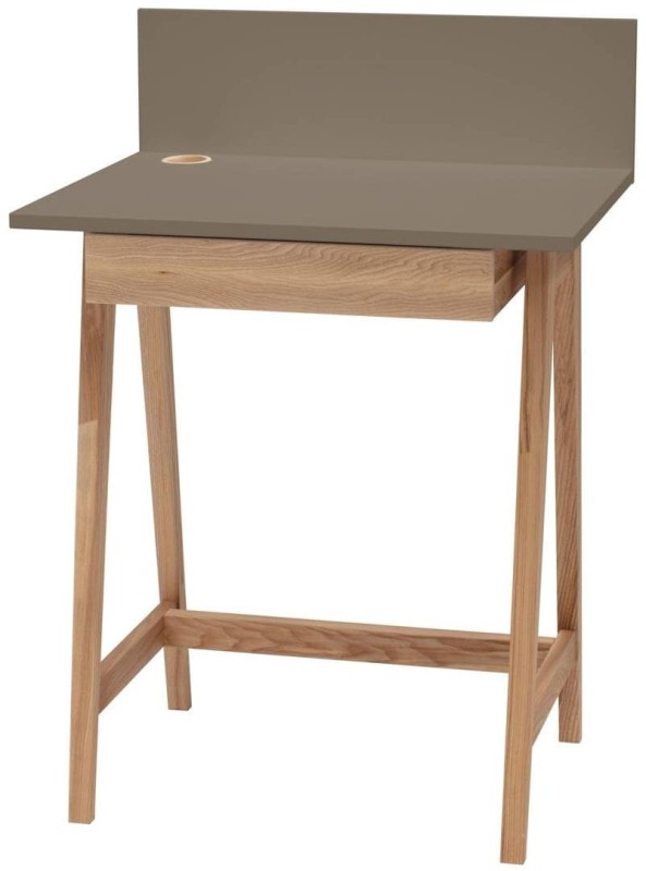 Biurko LUKA dąb z szufladą 65 cm Jesionowe Bobrza Glina