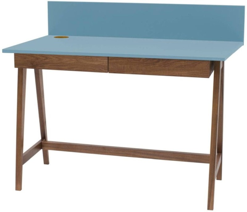 Biurko LUKA z Szufladą dąb Delikatny Niebieski