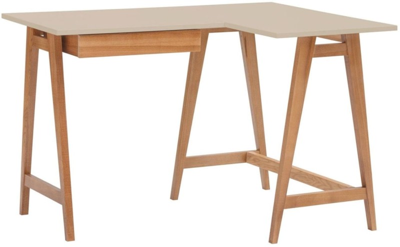 Biurko narożne LUKA 115x85cm Dąb Kawa z Mlekiem PRAWE