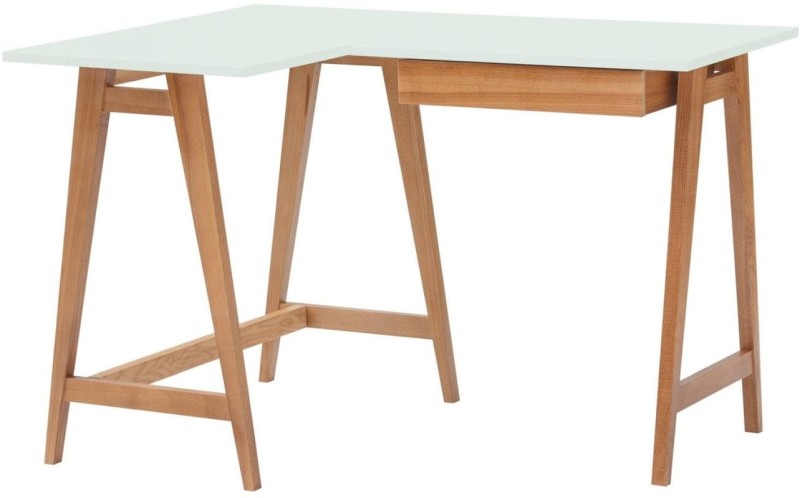 Biurko narożne LUKA 115x85cm Dąb Ulotny Mietowy LEWE