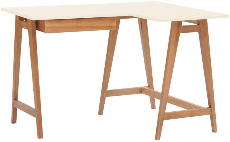 Biurko narożne LUKA 115x85cm Dąb Wapien PRAWE