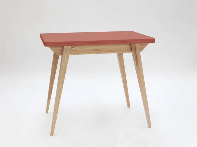 Stół rozkładany ENVELOPE 90-130 cm Ciemny Koralowy