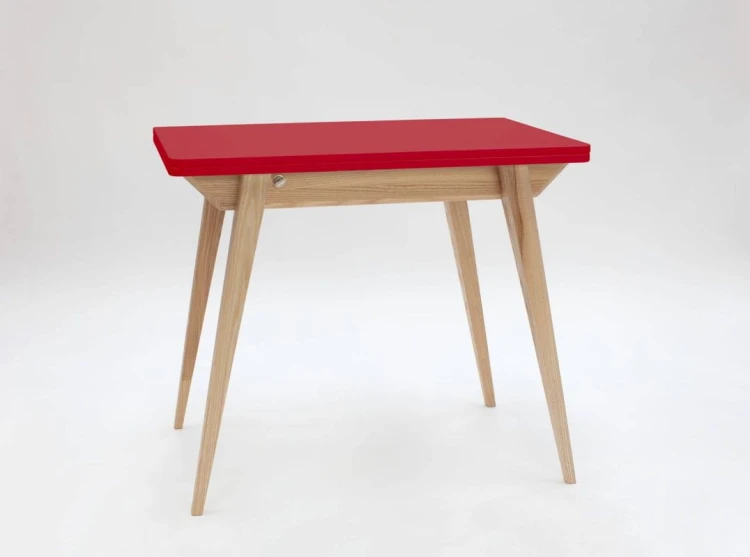 Stół rozkładany ENVELOPE 90-130 cm Czerwony
