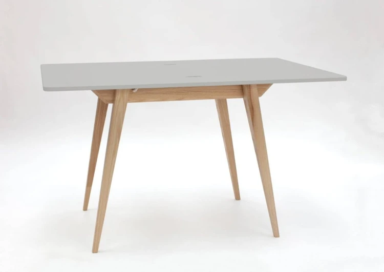 Stół rozkładany ENVELOPE 90-130 cm kolor Jasnoszary