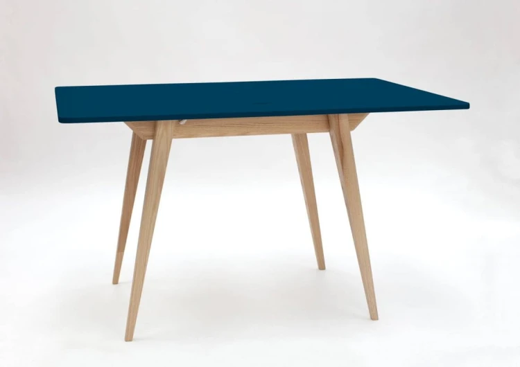 Stół rozkładany ENVELOPE 90-130 cm kolor Petrol Blue
