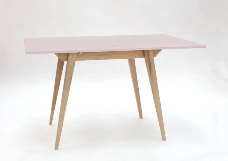 Stół rozkładany ENVELOPE 90-130 cm kolor Rozowy