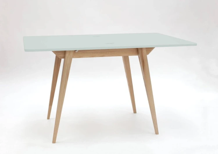 Stół rozkładany ENVELOPE 90-130 cm kolor Ulotny Mietowy